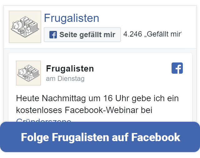 Frugalisten bei Facebook